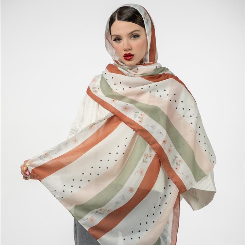 کد 930-شال ساده Cascade de briques mix colors